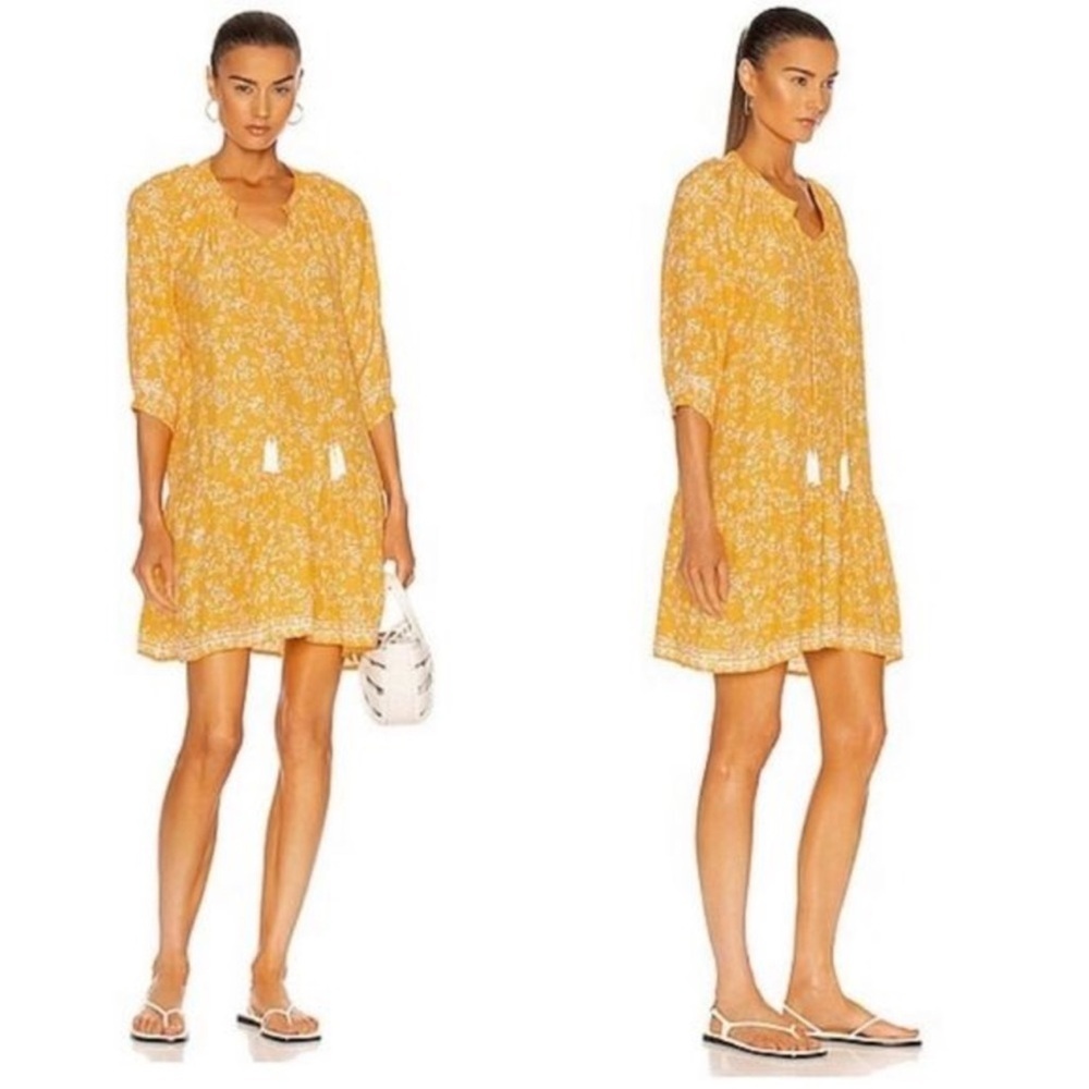 Natalie Martin 100% Silk Stevie Short Dress – Bamboo Sun Boho Mini